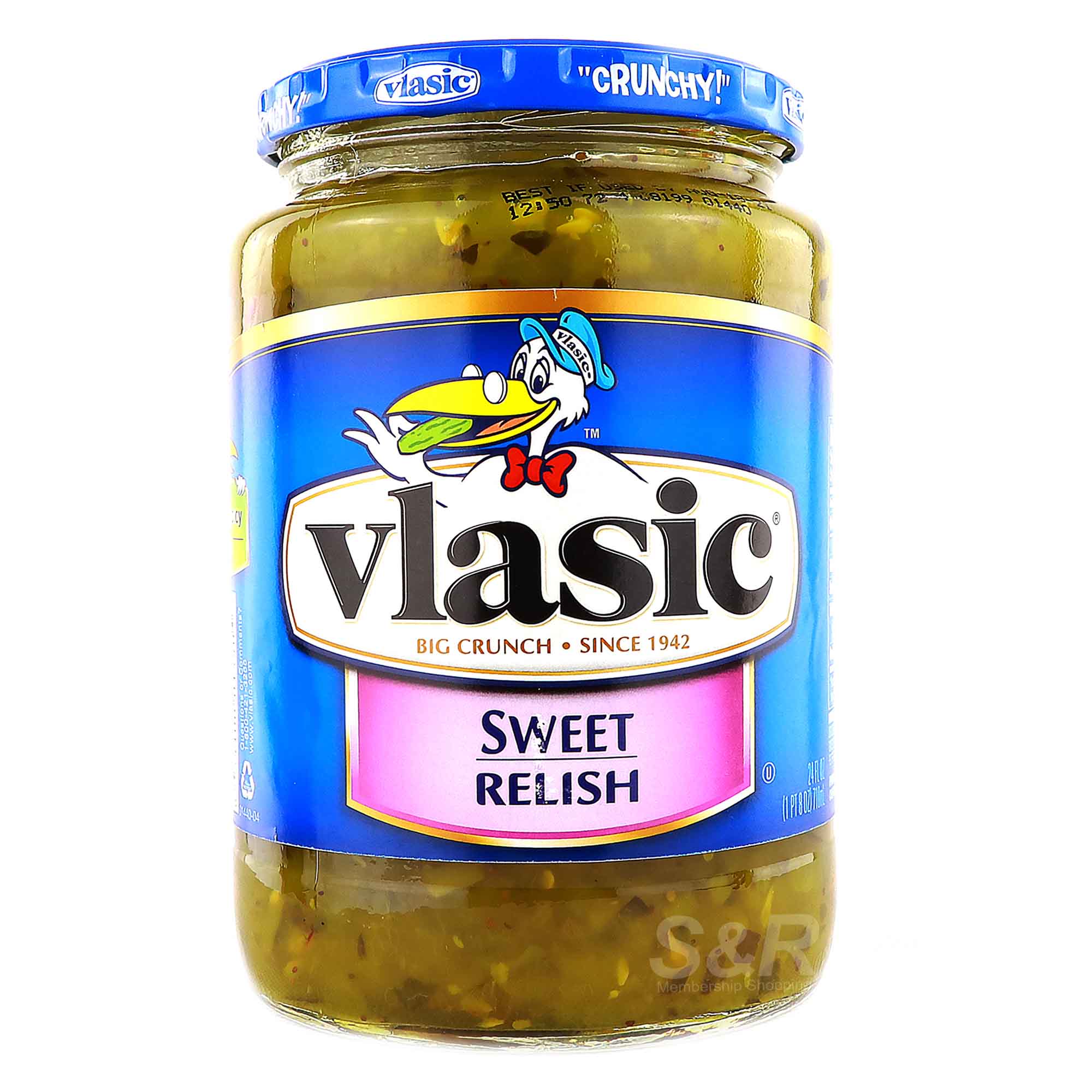 Vlasic Big Crunch Sweet Relish 710mL Vlasic Big Crunch Sweet Relish 710mL